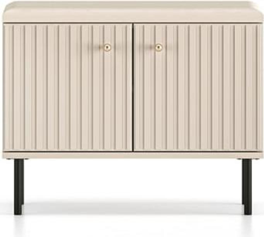 Marmex Möbel Schuhschrank SOPHIE 16 zweitüriger Schrank mit Sitzmöglichkeit Flur Garderobe