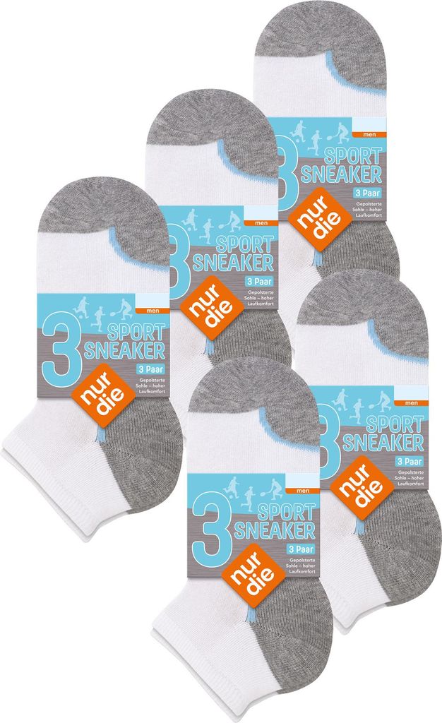 NUR DIE Chaussettes de sport pour hommes, lot de 15 paires, Image du produit 