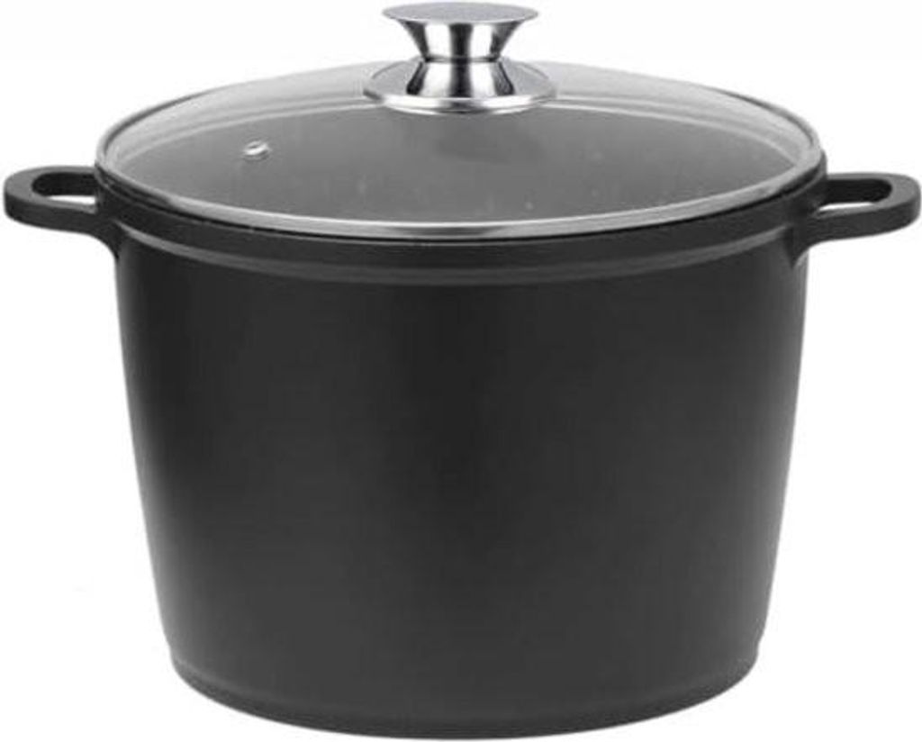 Suppentopf 10 Liter - Suppentopf Induktion - Suppentopf 10 Liter für Induktion - Suppentopf - Suppentöpfe - 32 cm - Schwarz