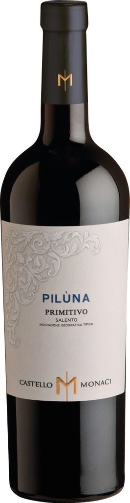 Castello Monaci Pilùna Primitivo Salento Apulien 2022 Wein ( 1 x 0.75 L )