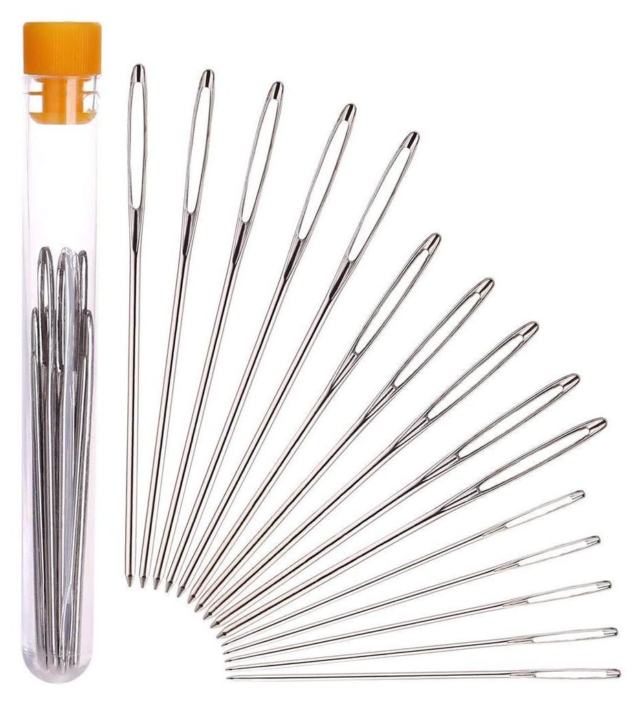 H&S Nähnadeln mit Großem Öhr - 15er Set - Stopfnadel für Produktbild 