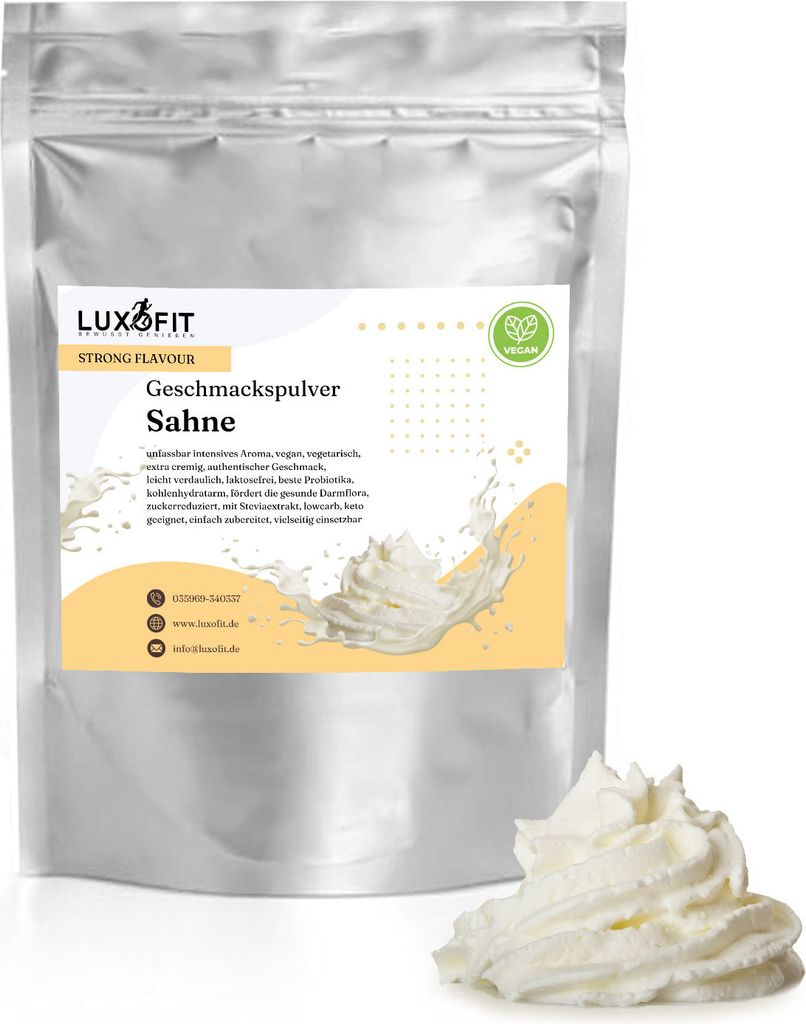 Sahne Geschmackspulver Flavour Strong Kalorienarm 300 g