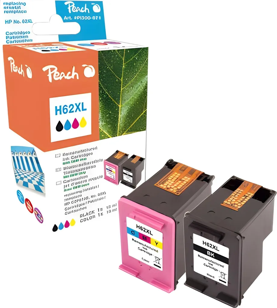 Cartouche d'encre Peach 0F319639 Noir et Multicolore Longue Durée