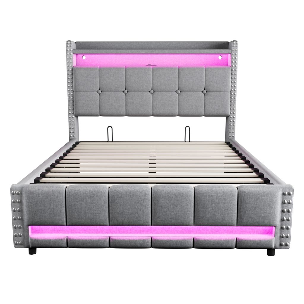 STILVORA Polsterbett 140x200 Doppelbett mit  Produktbild 