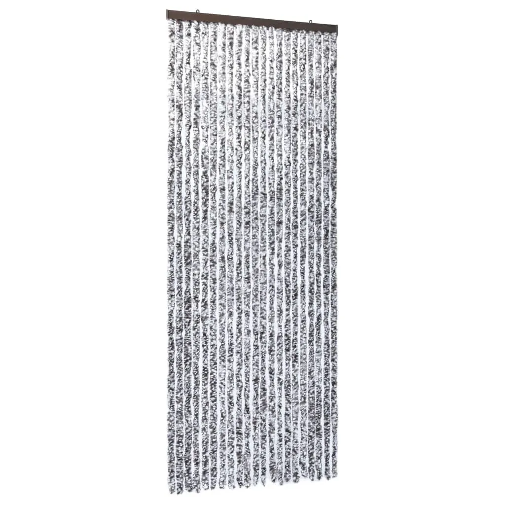 Moustiquaire de porte Chenille bicolore 90x220 cm robuste et plissée - 2