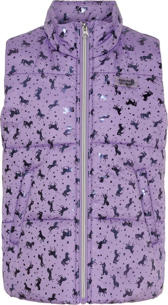Equipage Kinder Reitweste Alana aster purple SS26 , Größe:128