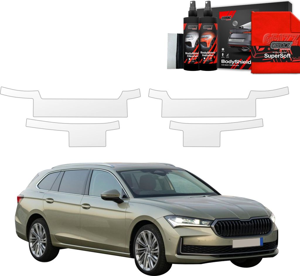 4in1 Schutzfolie Grizz Protector für Schweller - Skoda Superb 4 Combi (2024-2025)