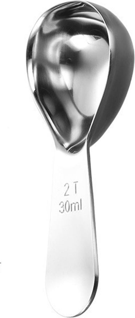 Kaffeelöffel, Messlöffel aus Edelstahl, 15/30 ml, Esslöffel für gemahlenen Kaffee, Zucker, Gewürze, kurzer Griff, Messwerkzeug zum Kochen