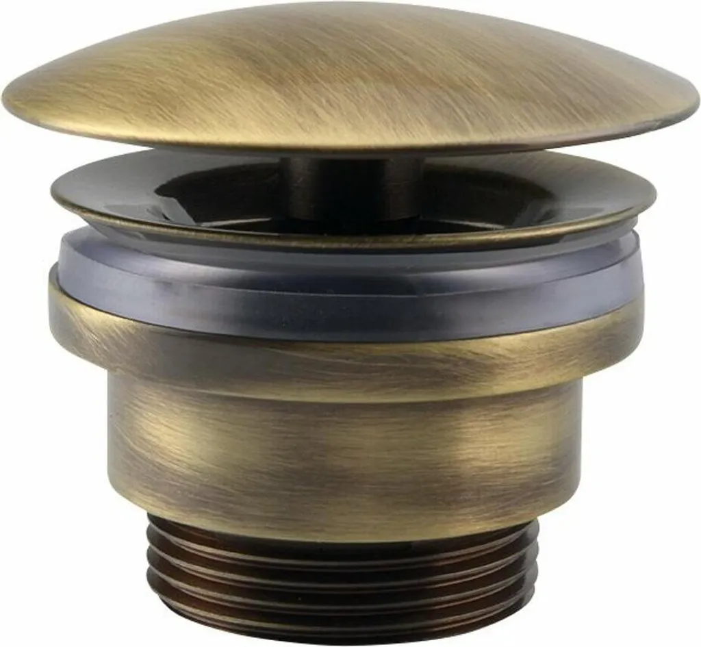 Vidage de lavabo en bronze non verrouillable, grand bouchon de 5/4"