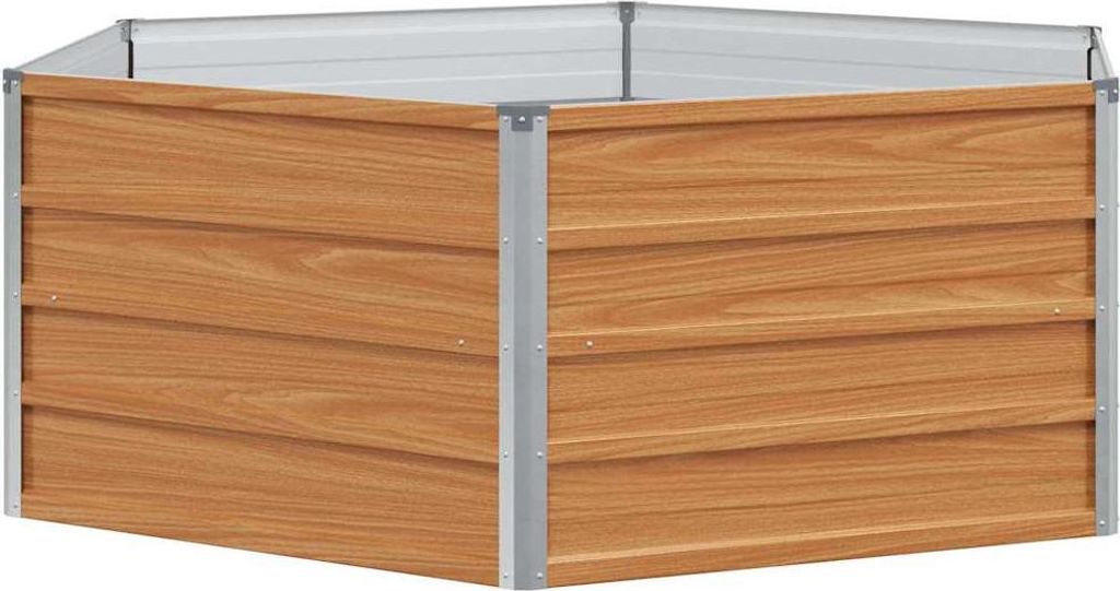 vidaXL Hochbeet im Garten Holzoptik 129 x 129 x 45 cm Produktbild 