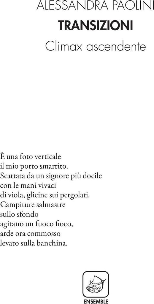 Paolini, A: Transizioni. Climax ascendente
