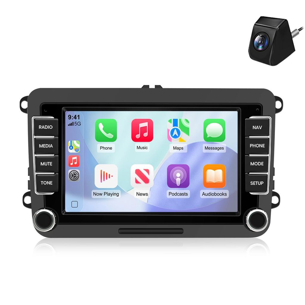 Autoradio Android 7 pouces 64 Go pour VW Golf 5 6 Passat B6 Image du produit 