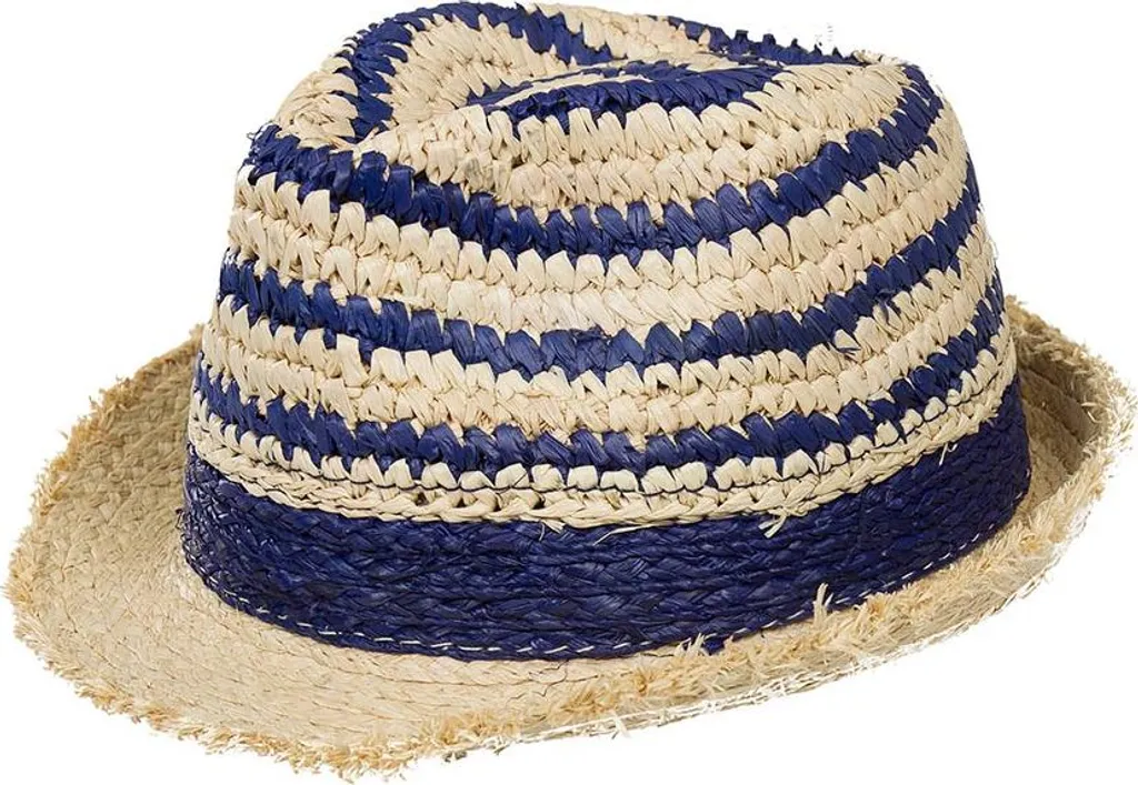 Cappello Döll Paglia Blu Navy - Fedora Trendy per Outfit Urban