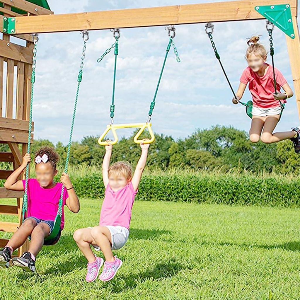 Edelstahl-Schaukelhänger - Set von 4 für Hängestühle und mehr - Tragfähigkeit 1800 kg