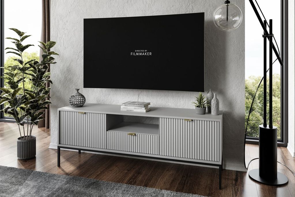 TV Schrank CORTADO RTV154, Grau matt
