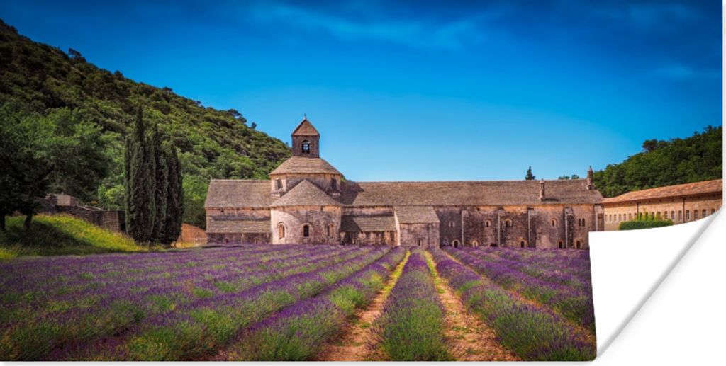 MuchoWow Poster Lavendel - Haus - Luft 80x40 cm - Wanddeko