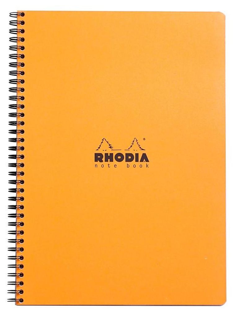 Rhodia Notebook A4+ kariert mRd 80Bl orange