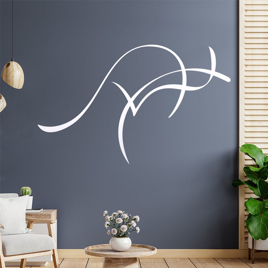 Känguru Linien Wandtattoo in 6 Größen - Wandaufkleber Wall Sticker - Dekoration, Küche, Wohnzimmer, Schlafzimmer, Badezimmer