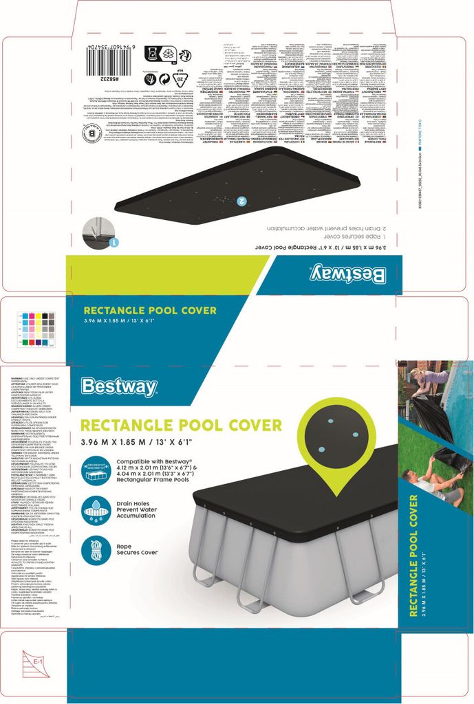 Bestway Poolabdeckung Flowclear 404x201 cm Produktbild 32
