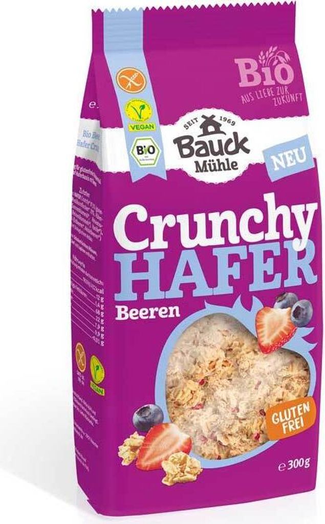 Bauck Mühle Hafer Crunchy Beeren  300g Produktbild 