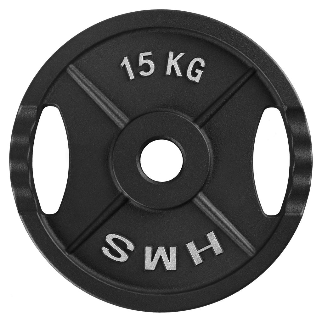 Disco Olimpionico Nero 15 Kg Hms Tod15 Immagine del prodotto 
