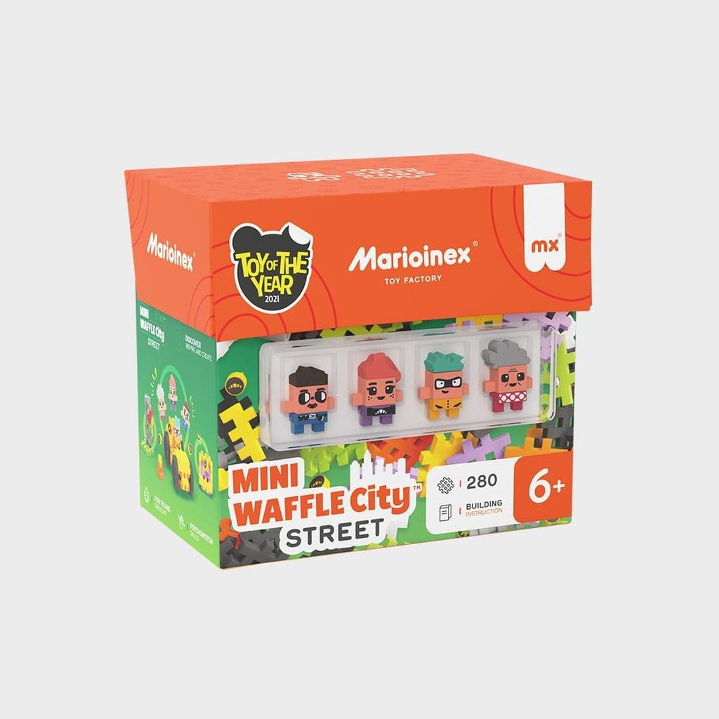 Klocki konstrukcyjne Marioinex Mini Waffle - City: Ulica, Immagine del prodotto 