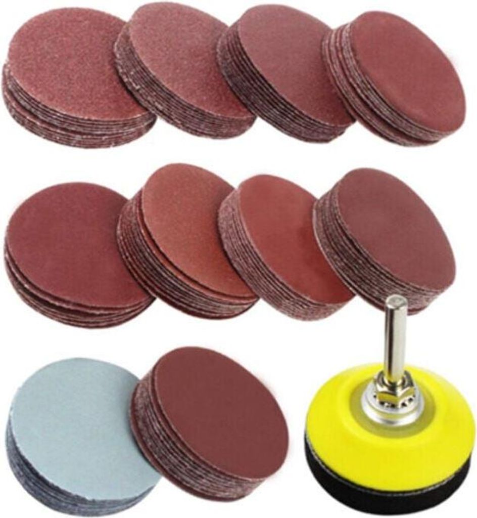 100 brusných kotoučů 50 mm brusné/lešticí kotouče + 1 Obrázek produktu 