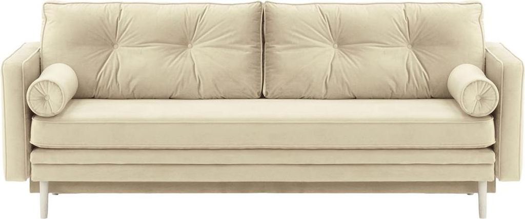Schlafsofa Mossa mit Stauraum-Velluto 2-white