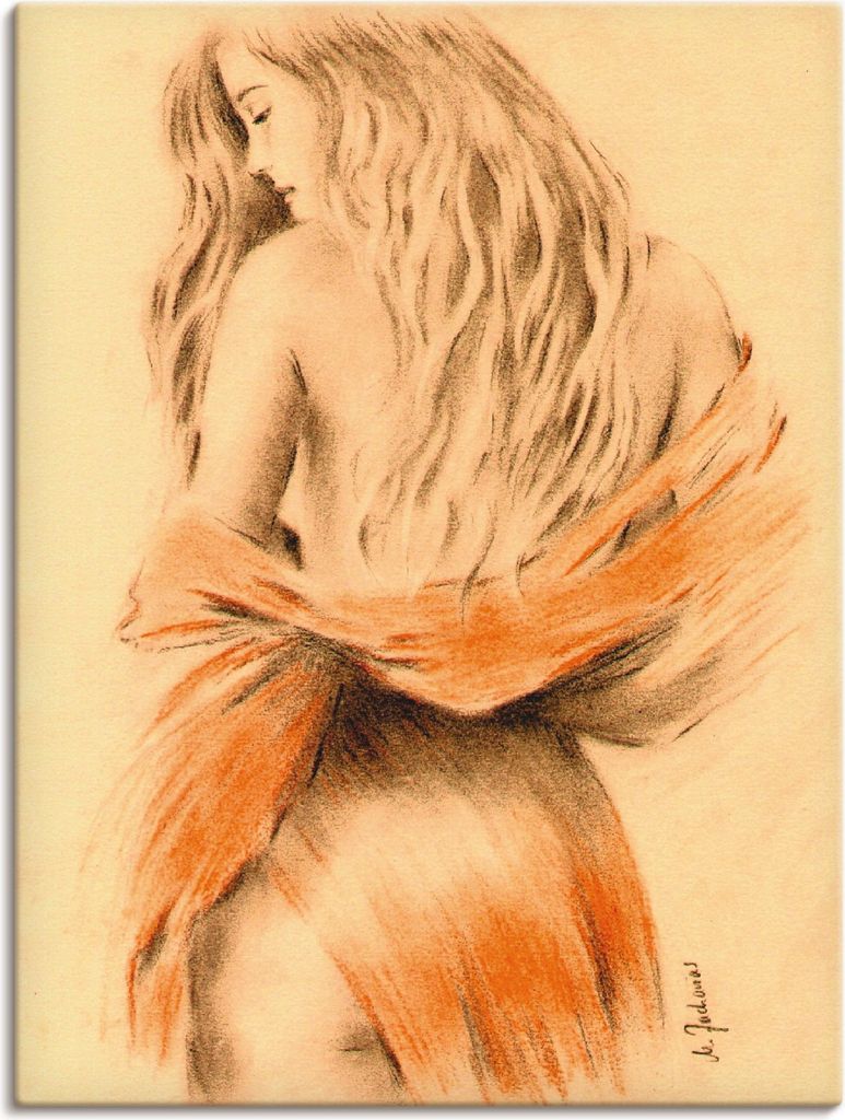 ARTland Leinwandbild Traumgirl Größe: 45x60 cm