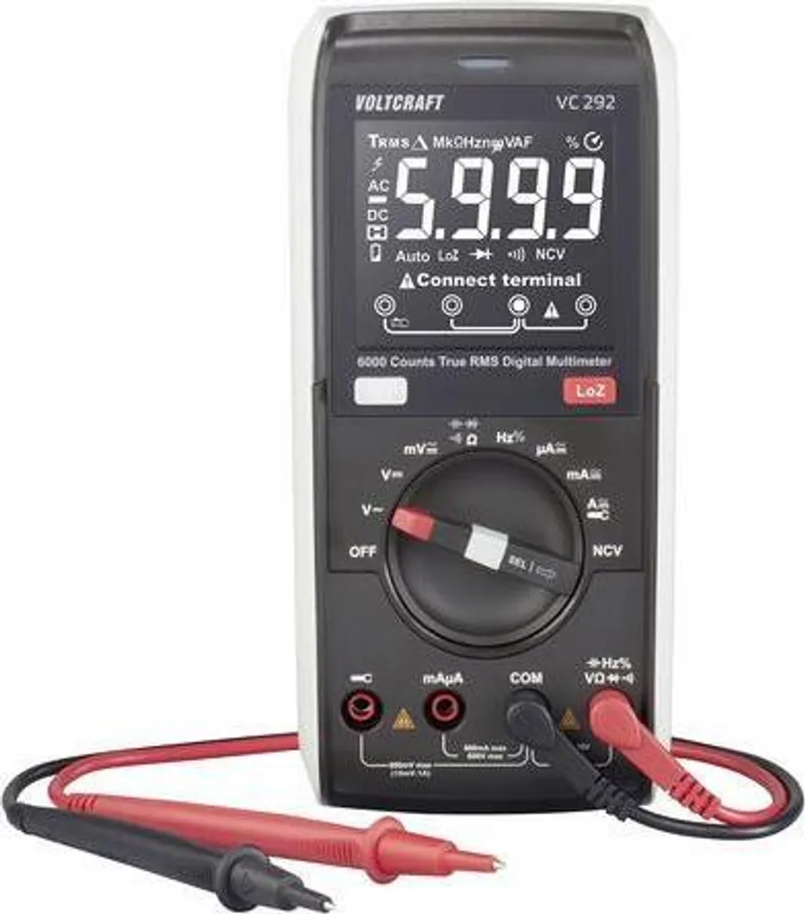 Multimètre de maintenance VC292 VOLTCRAFT pour installations CAT III