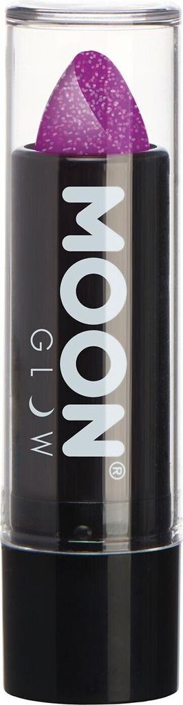 Moon Glow Neon UV Glitzer Lippenstift lila