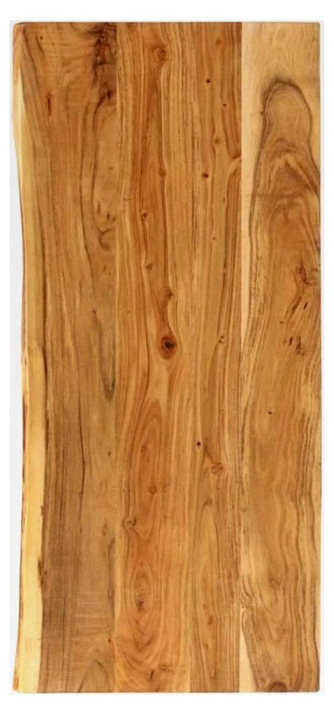 Waschtischplatte aus Akazienmassivholz 140x52x2,5 cm für das Badezimmer