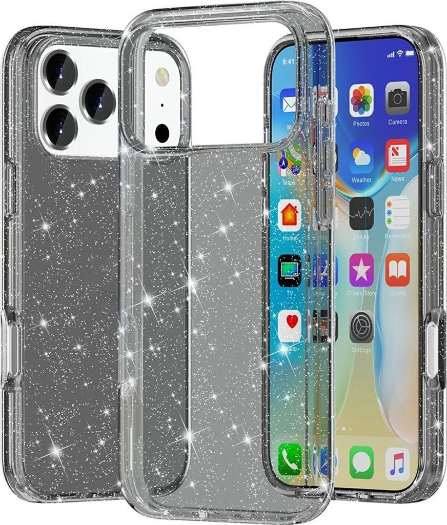 iPhone 17 Pro Hülle - Coverup Glitzer TPU Back Cover - Produktbild 