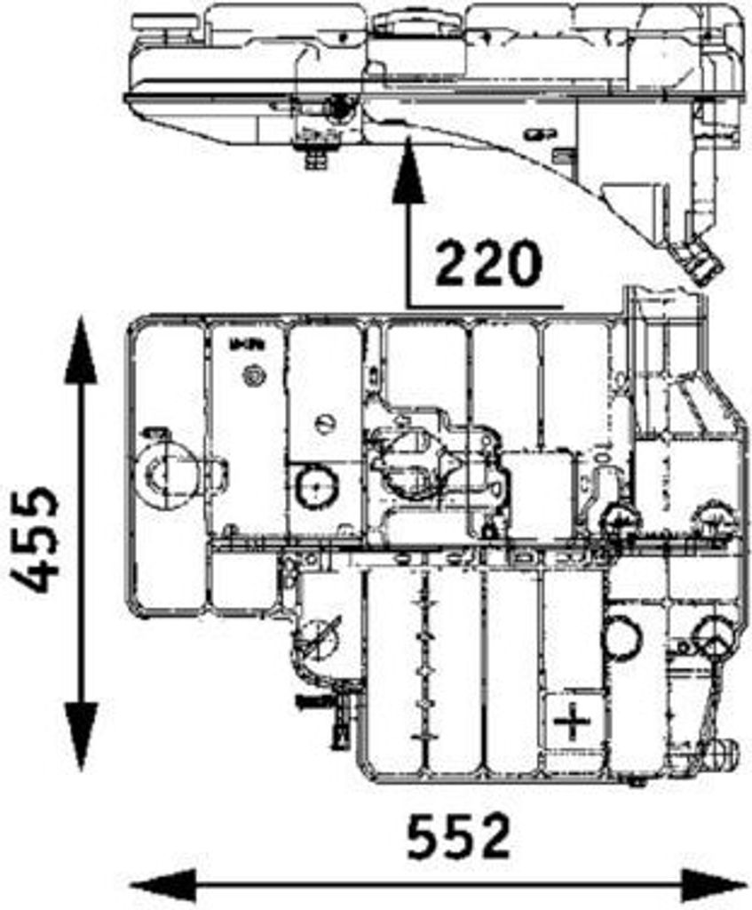 MAHLE Ausgleichsbehälter Kühlmittel passend für MERCEDES-BENZ MK Kühlwasser CRT 37 000P