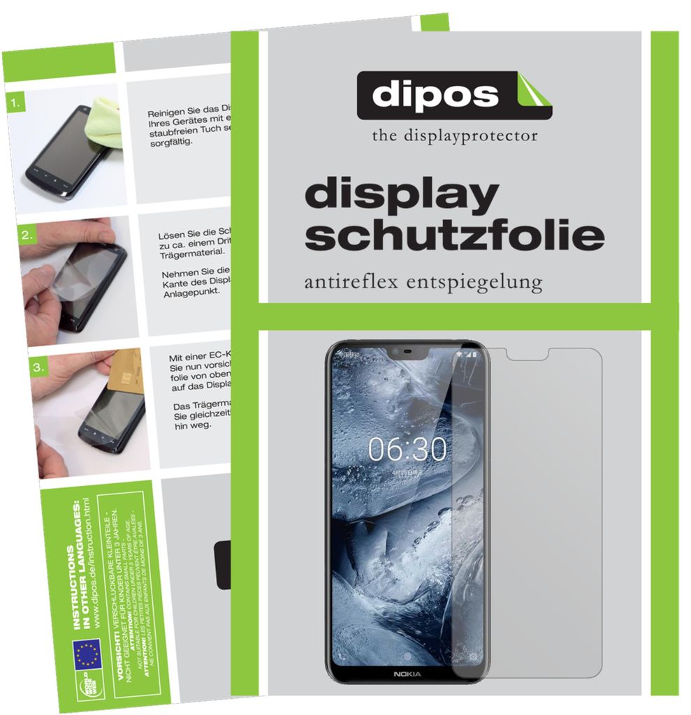 6x Schutzfolie für Nokia X6 2018 TA1099 matt Displayschutzfolie Display Schutz