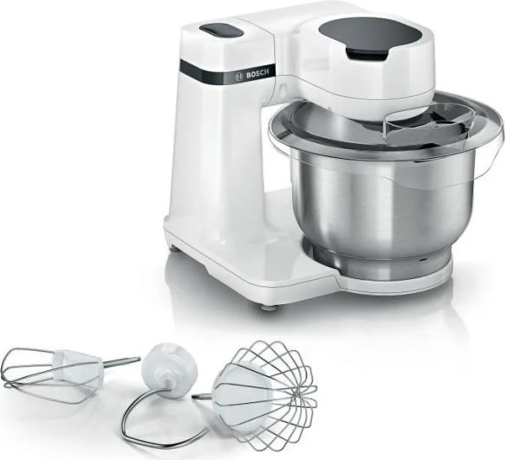 Robot pâtissier Bosch MUMS2EW00E fini le pétrissage manuel 700W blanc