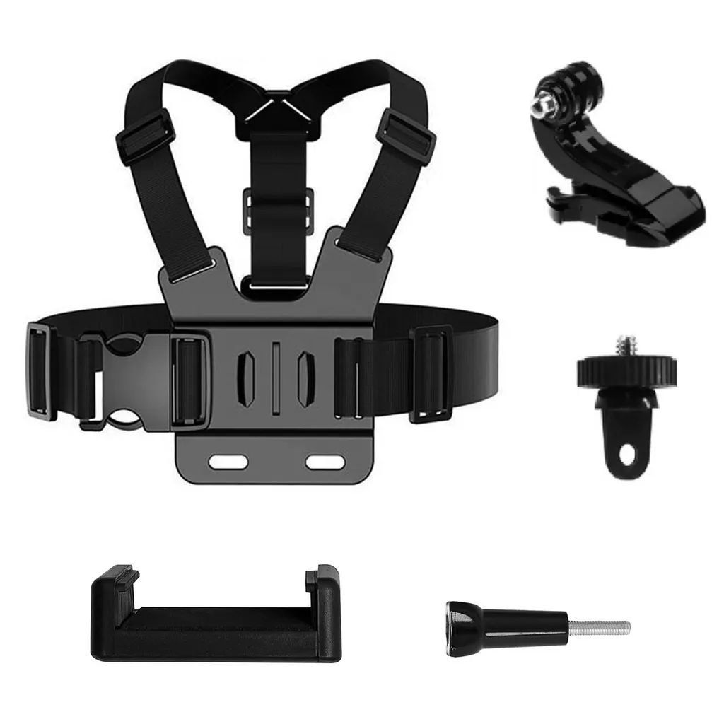 Kit 5 in 1 Fascia Toracica GoPro, DJI, Insta360 - Supporto Professionale