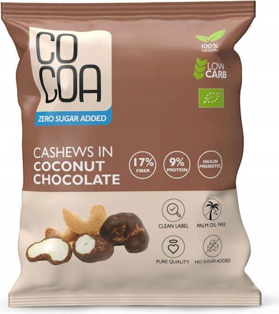 COCOA Cashew Kaffee Schokolade 70%, 70g, Vegan, Raw Kakao