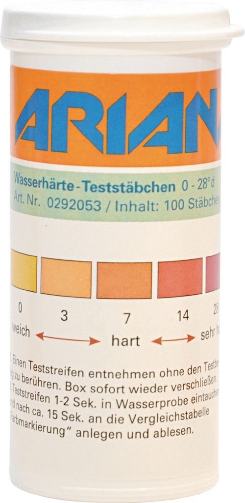 Messstäbchen TRGS 611 Wasserhärte 0-28Grad dH 100 St.Dose Produktbild 