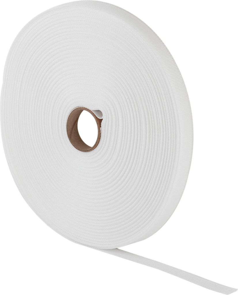 Gurtband für Fenstertrageschlaufen auf Rolle 22x1mm weiß (1 Rolle = 100 Meter)