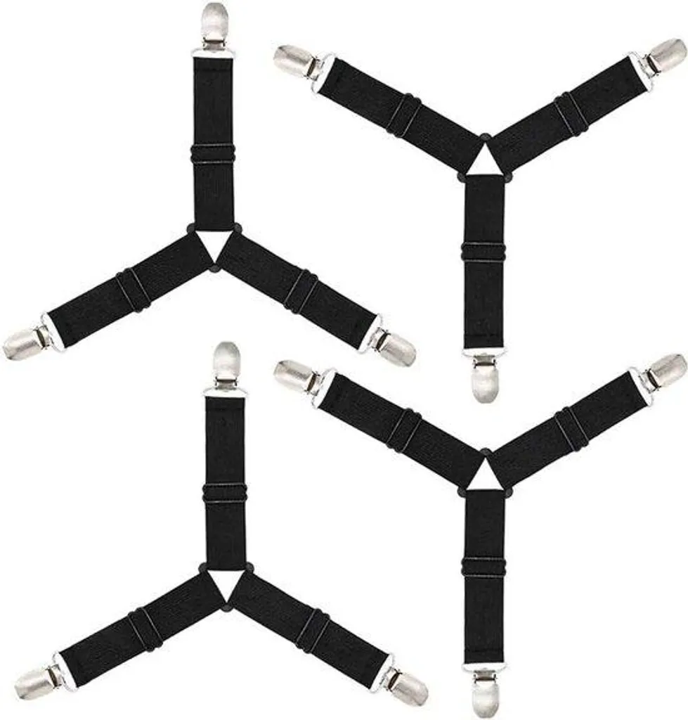 Attaches élastiques pour draps et fixation matelas robustes lot de 8