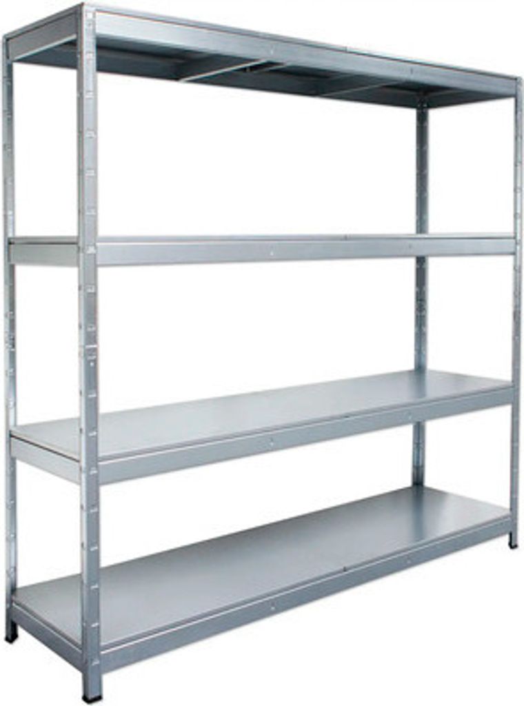 Schwerlastregal Weitspannregal Schulte verzinkt 180x143x50 cm Stecksystem 4 Böden Tragkraft 600 kg