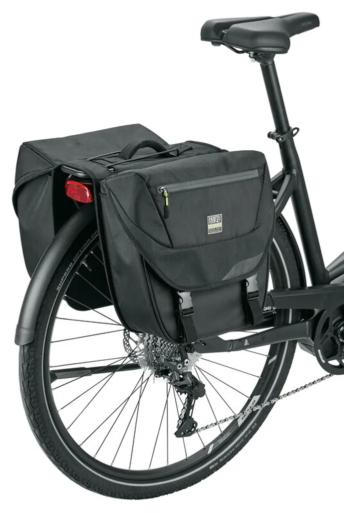 Sacoche Double Vélo Monkey Load Imperméable et Robuste Noir Citron - 2