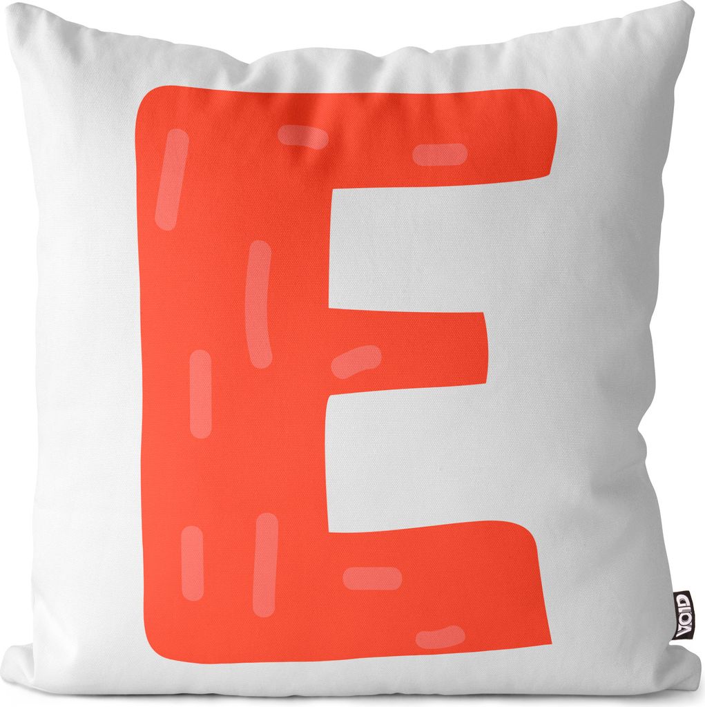 VOID E Alphabet Buchstabe Namen Kissenbezug Kissenhülle Sofakissen Kissen Deko Outdoor-Kissen Dekokissen