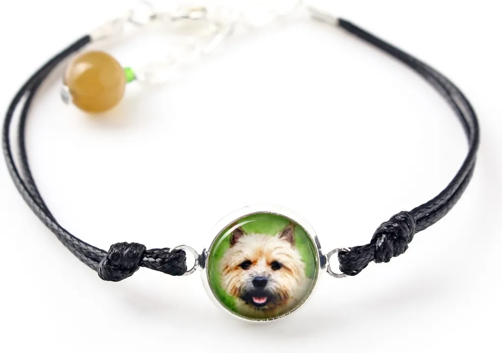 Gioiello Unico Norwich Terrier | Bracciale Art-Dog con Foto Personalizzabile