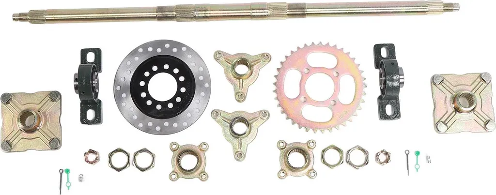 Train Arrière Complet 740mm pour Drift Trike et ATV avec Moyeu Renforcé