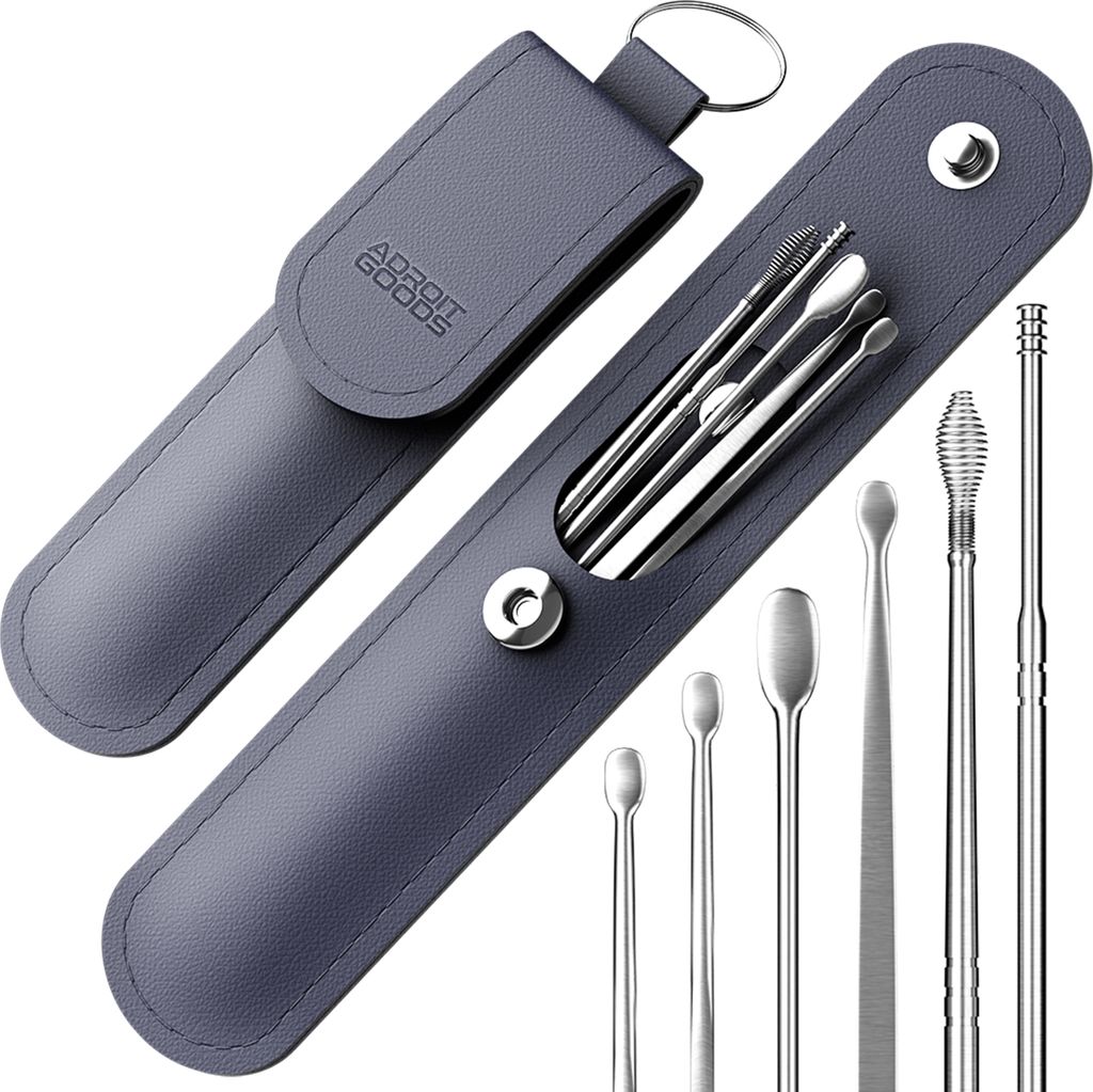 AdroitGoods Ohrenschmalz-Entferner-Set - 6 Stück - Produktbild 