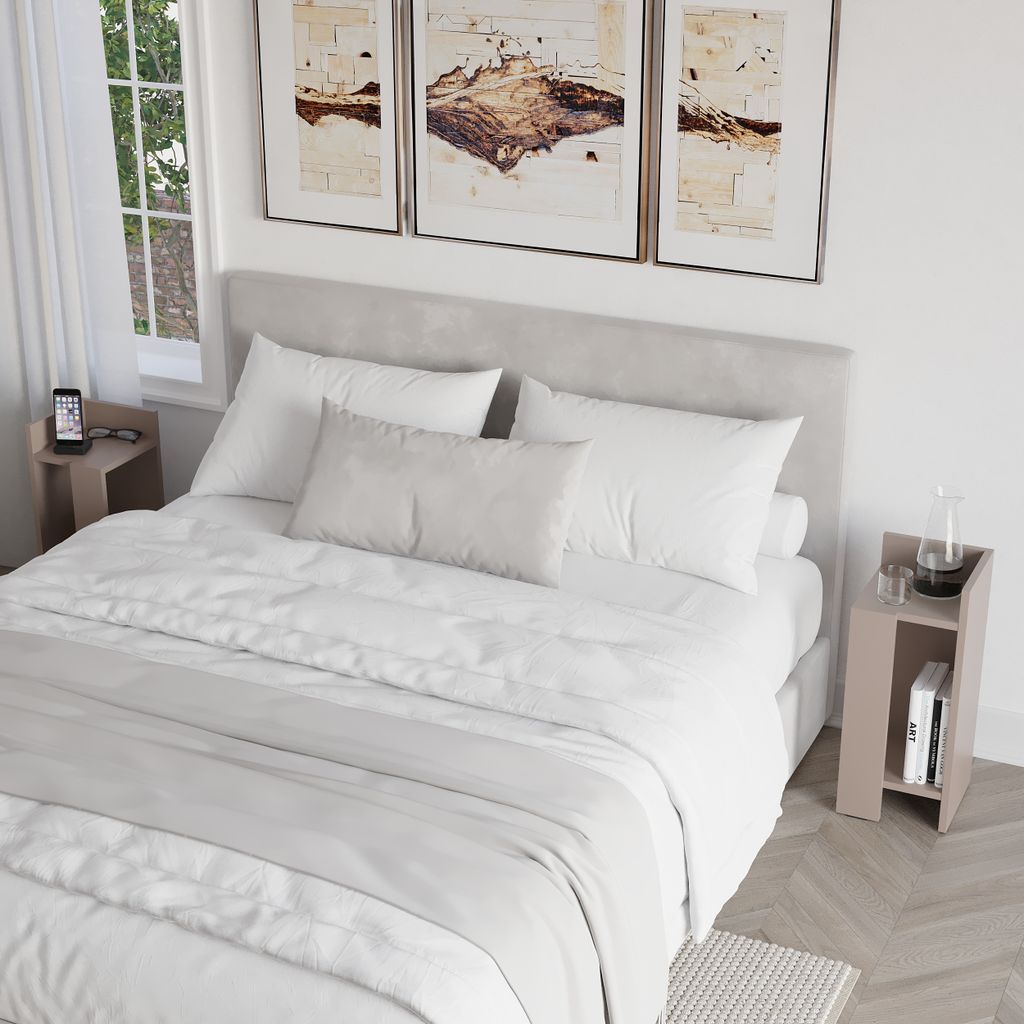 DECORTIE Elos Modern Nachttisch Set - Mokka Grau-Mokka Produktbild 