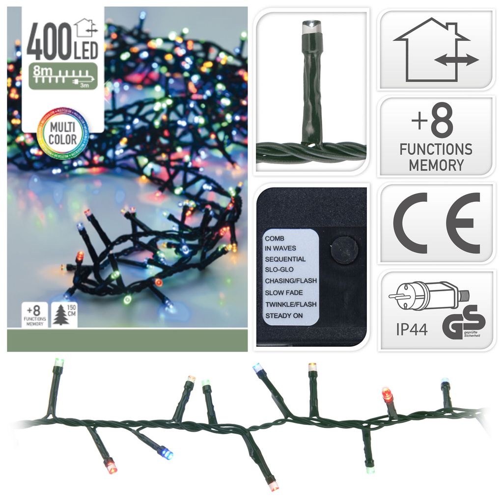 Guirlande LED "type aubépine" 400 Leds extra 11m Image du produit 