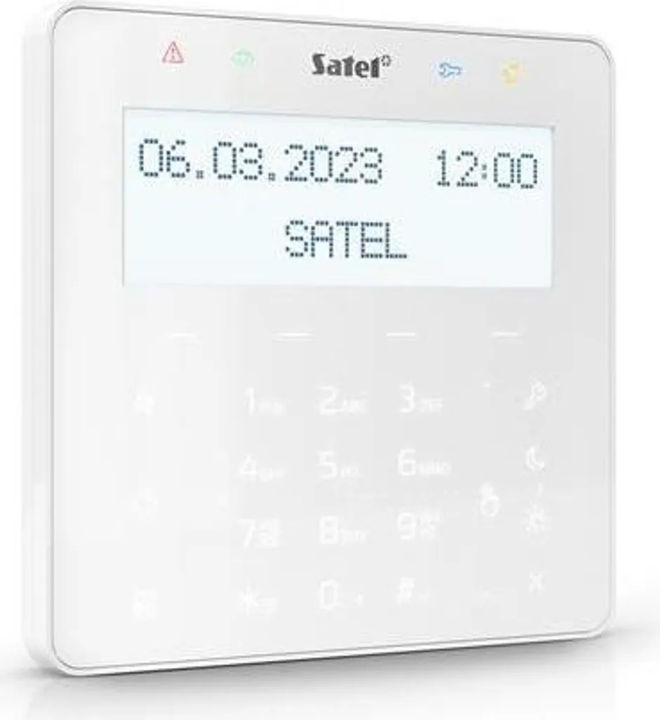Satel INT-KSG2R-W Clavier d'alarme blanc anti-sabotage LCD